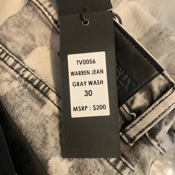 Si Tu Veux Superstack Grey Wash Mens Jeans Size 30 - Picture 11 of 11